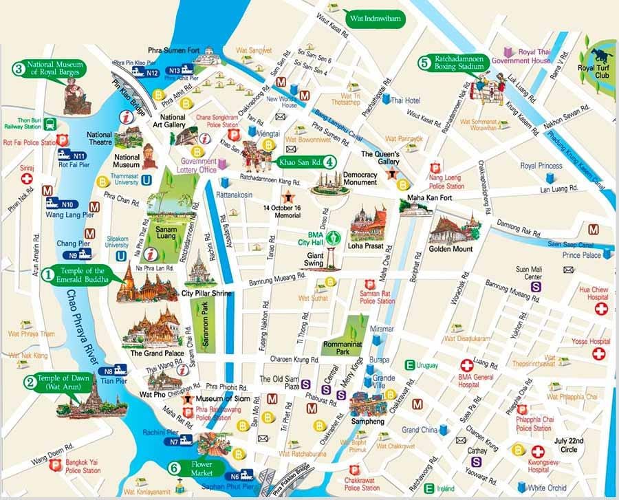 bangkok kote nan enterè kat jeyografik