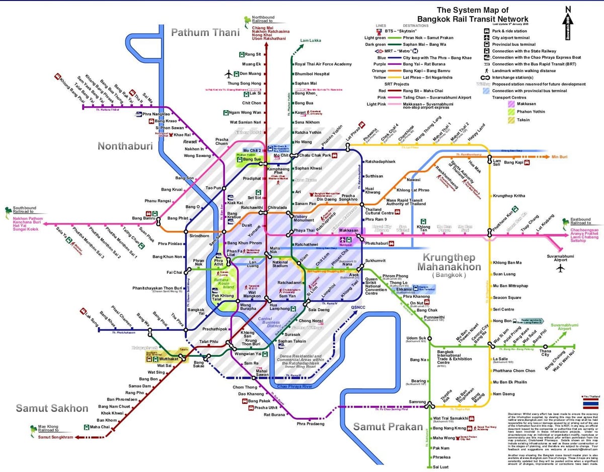 transpò piblik kat jeyografik bangkok