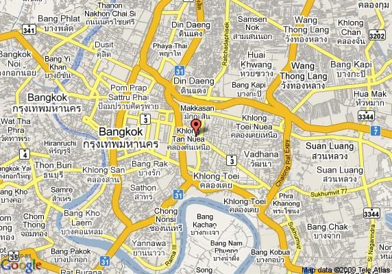 kat jeyografik nan sukhumvit zòn nan bangkok