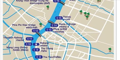 Kat jeyografik nan bangkok gwo larivyè lefrat transpò