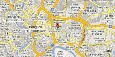 Kat jeyografik nan sukhumvit zòn nan bangkok